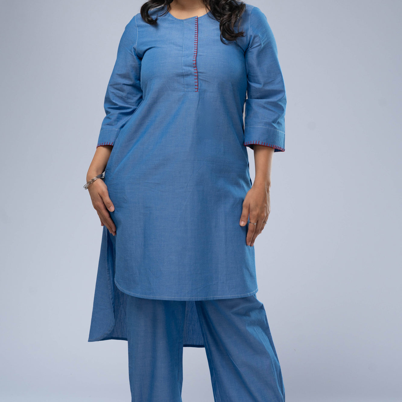 Vaayu Chambray Kurta Set