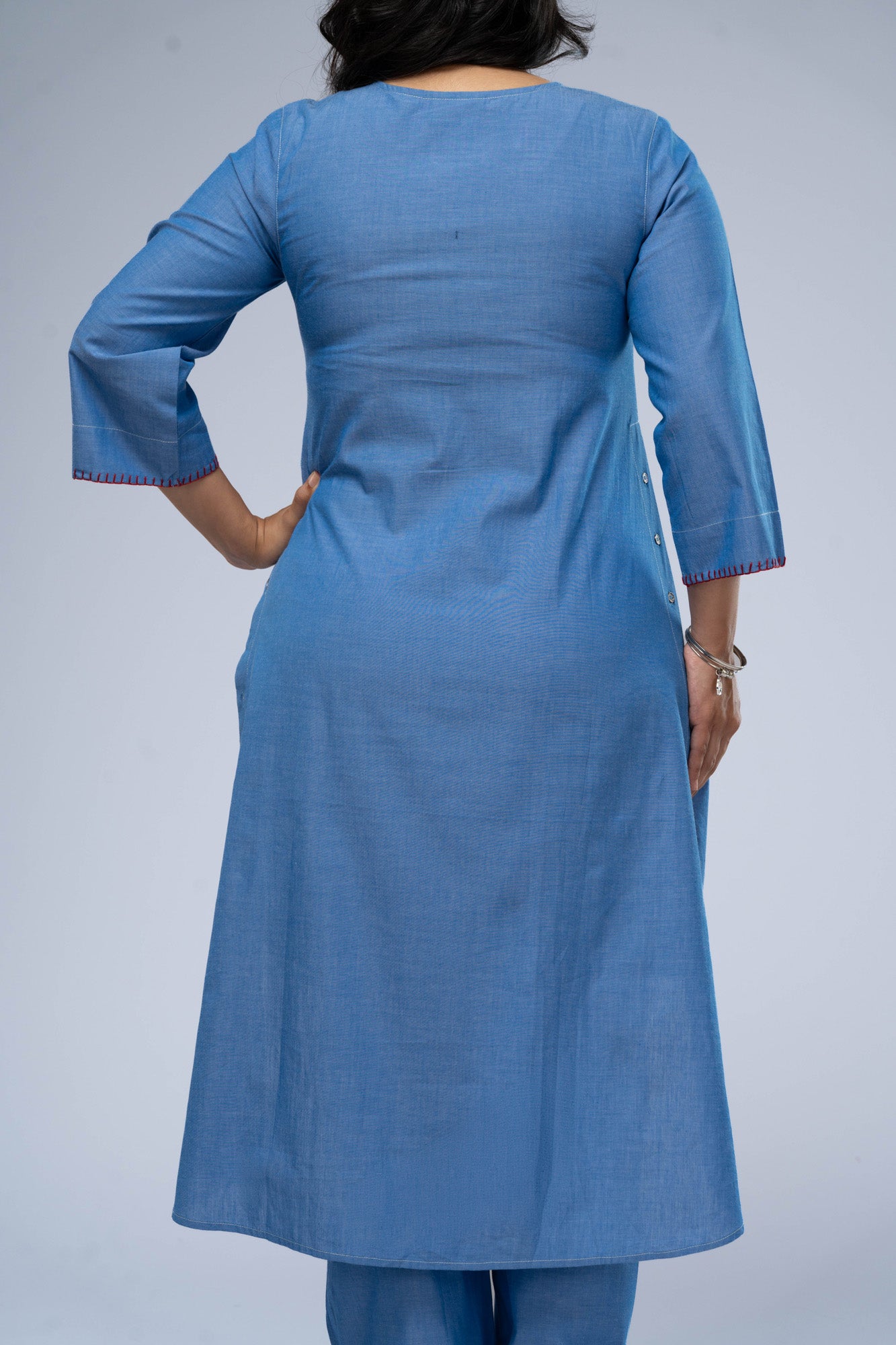 Vaayu Chambray Kurta Set