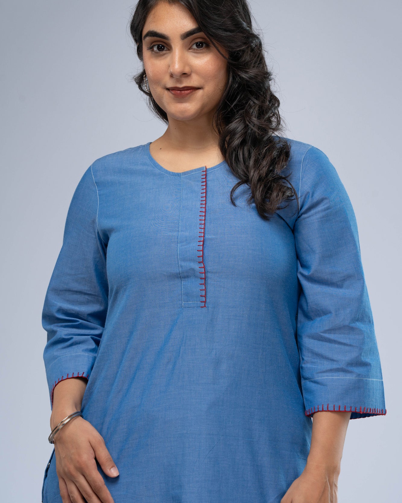 Vaayu Chambray Kurta Set