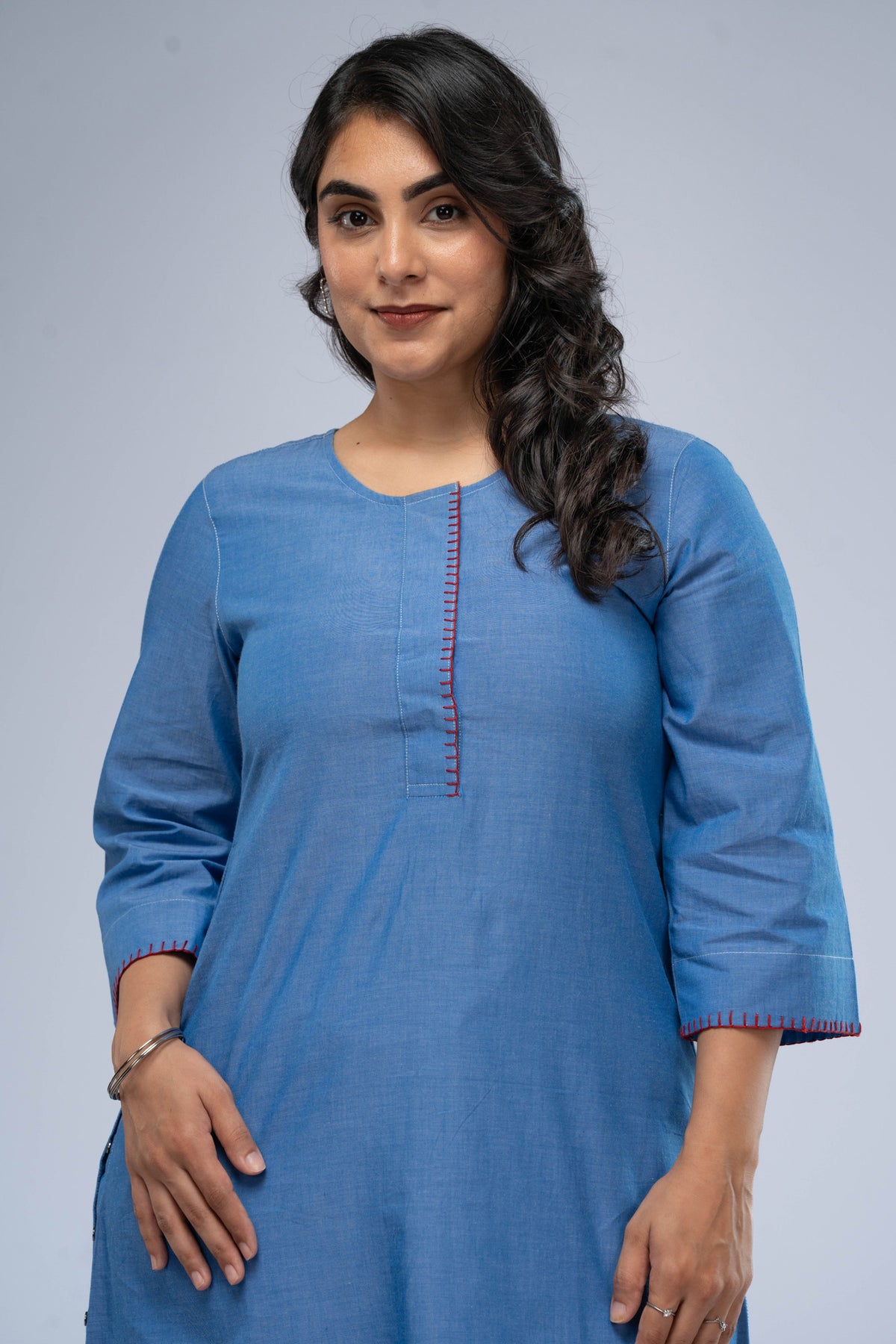 Vaayu Chambray Kurta Set