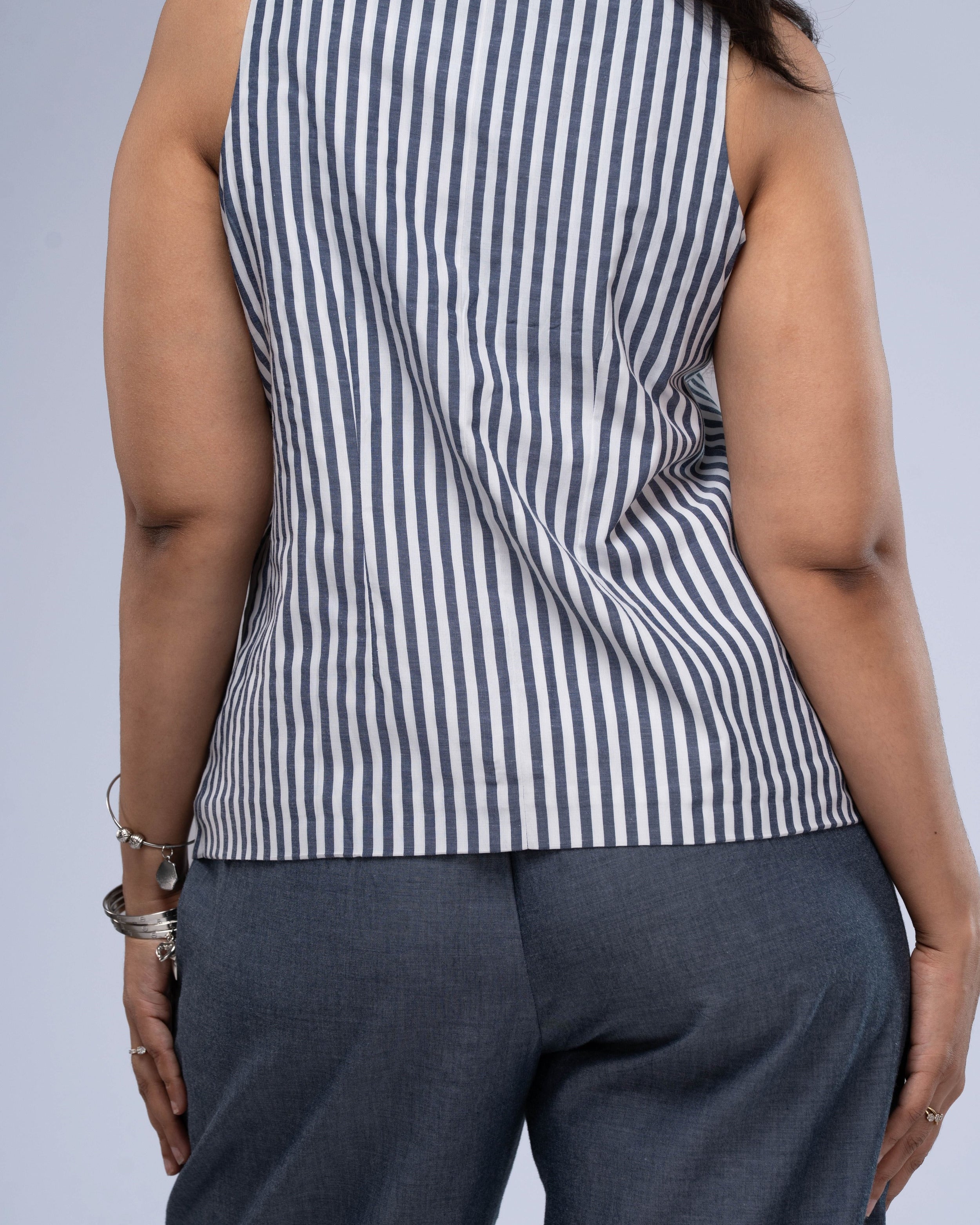 Sawan Chambray Waistcoat Set