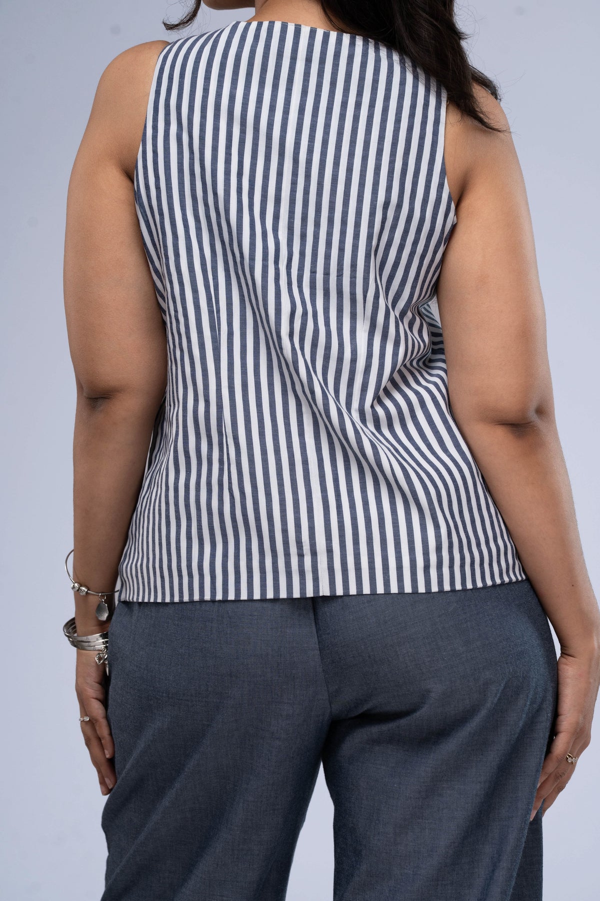 Sawan Chambray Waistcoat Set