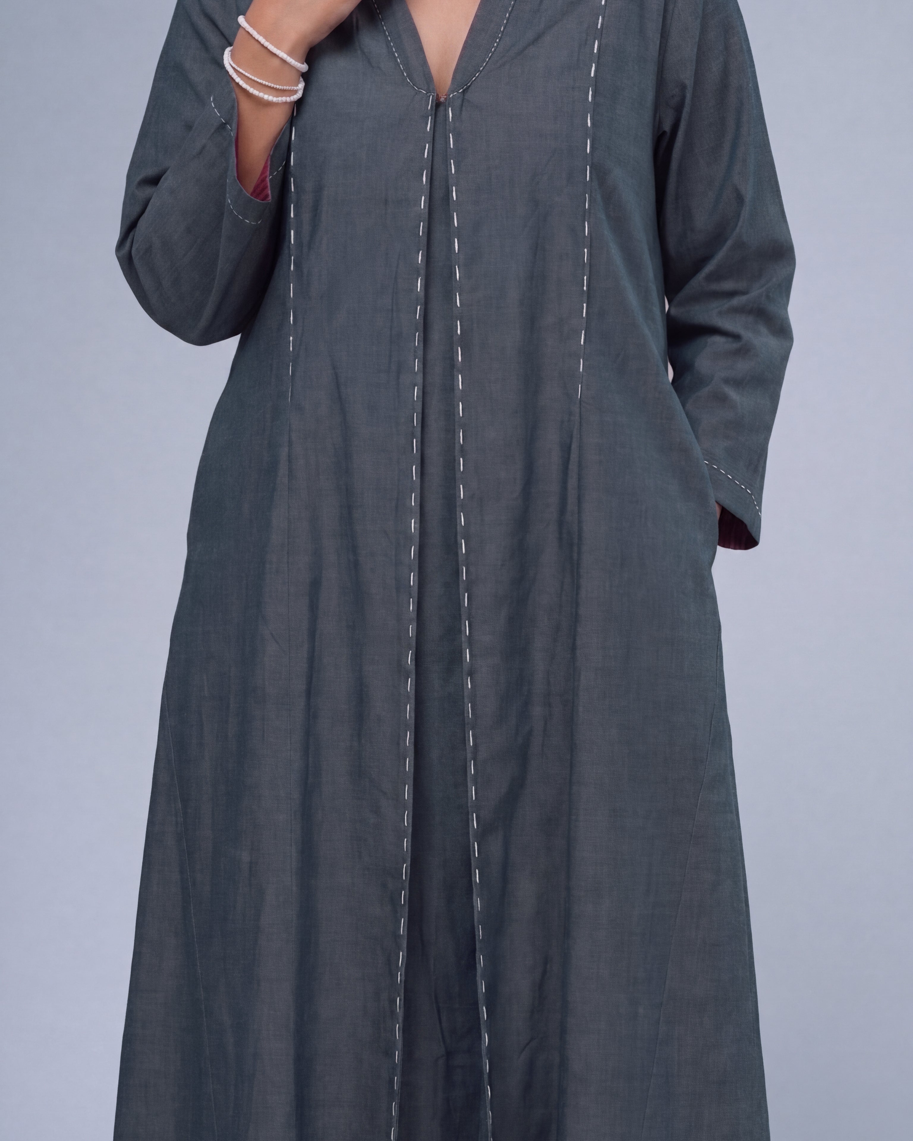Baadal Chambray Kurta Set