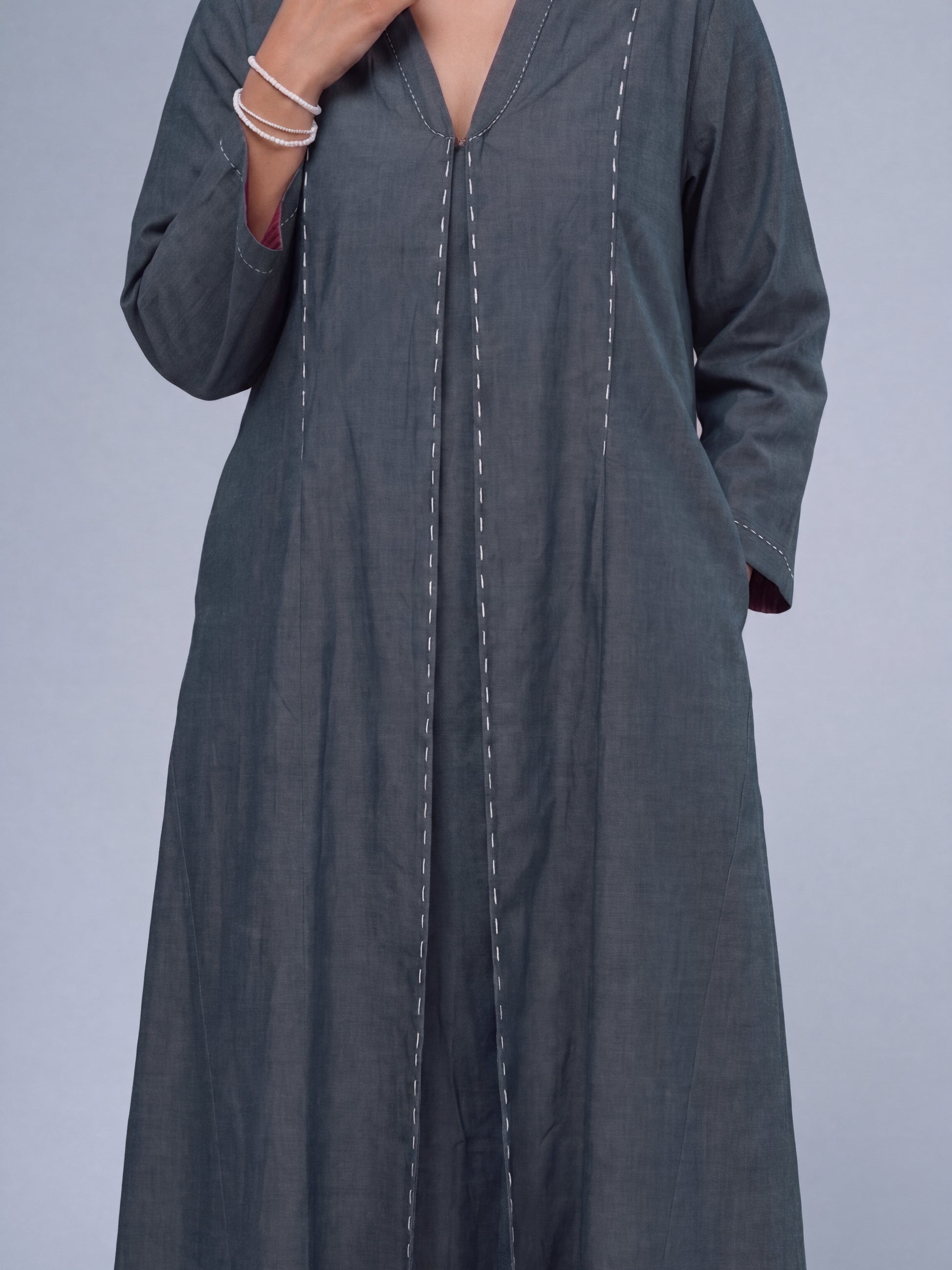 Baadal Chambray Kurta Set