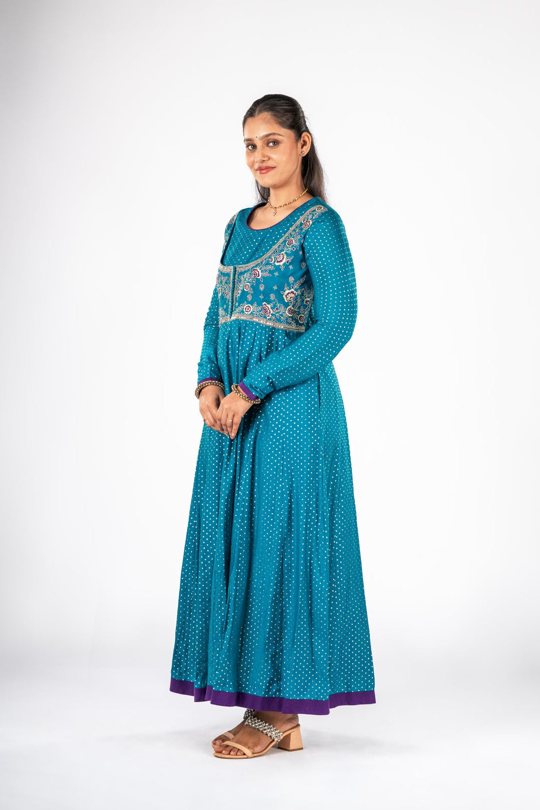 Morpankh Viscose Anarkali Dupatta Set