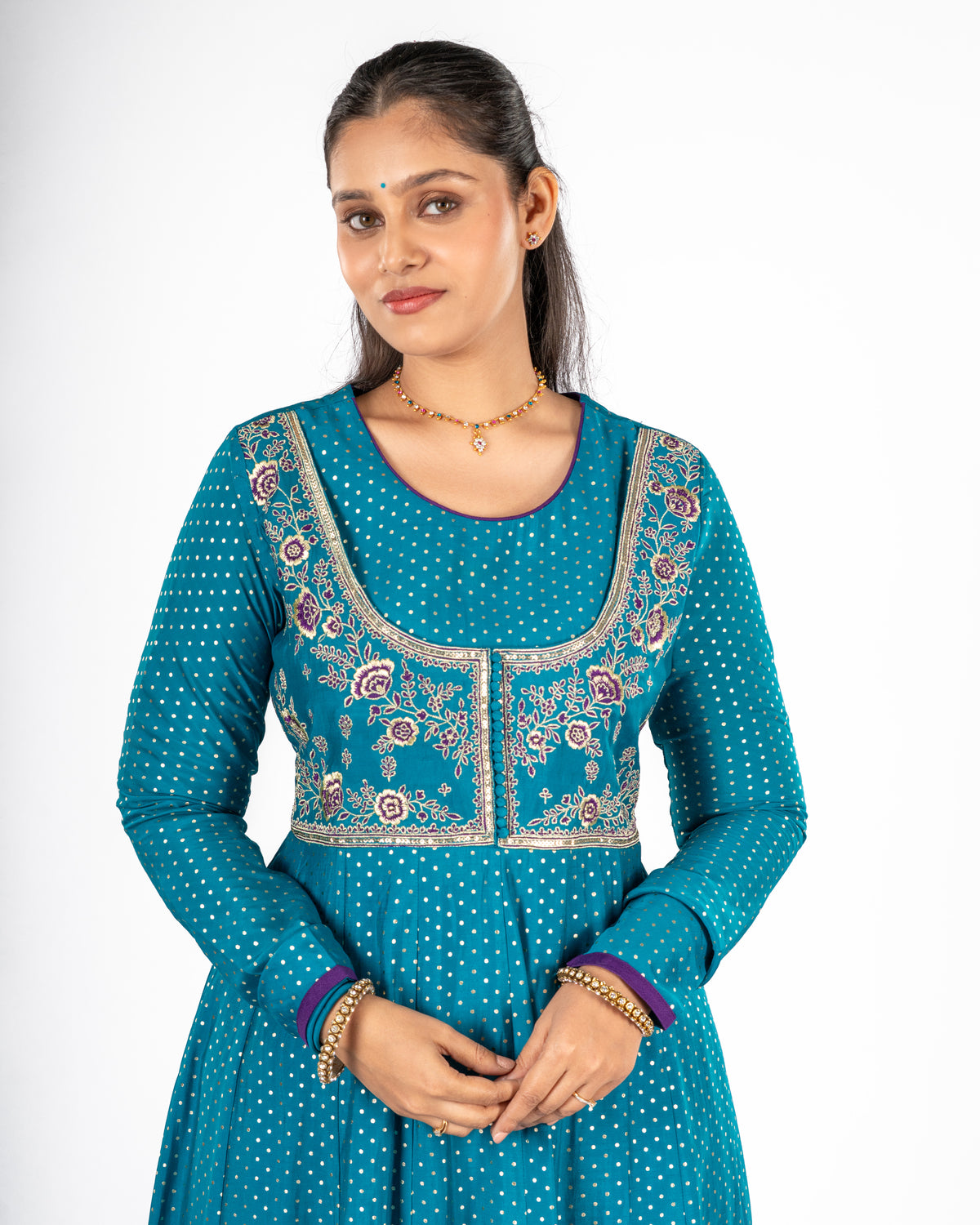 Morpankh Viscose Anarkali Dupatta Set