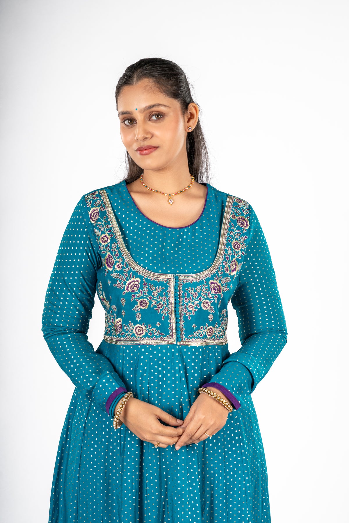 Morpankh Viscose Anarkali Dupatta Set