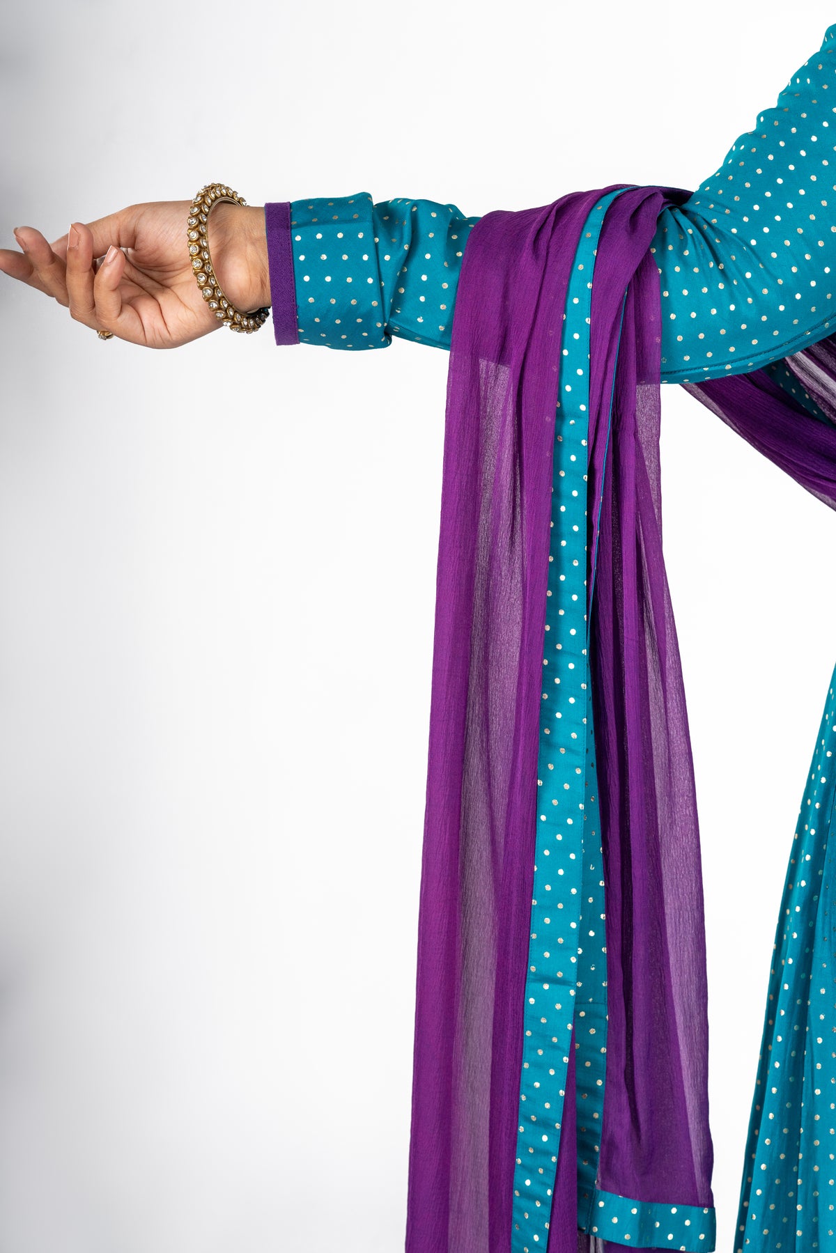 Morpankh Viscose Anarkali Dupatta Set