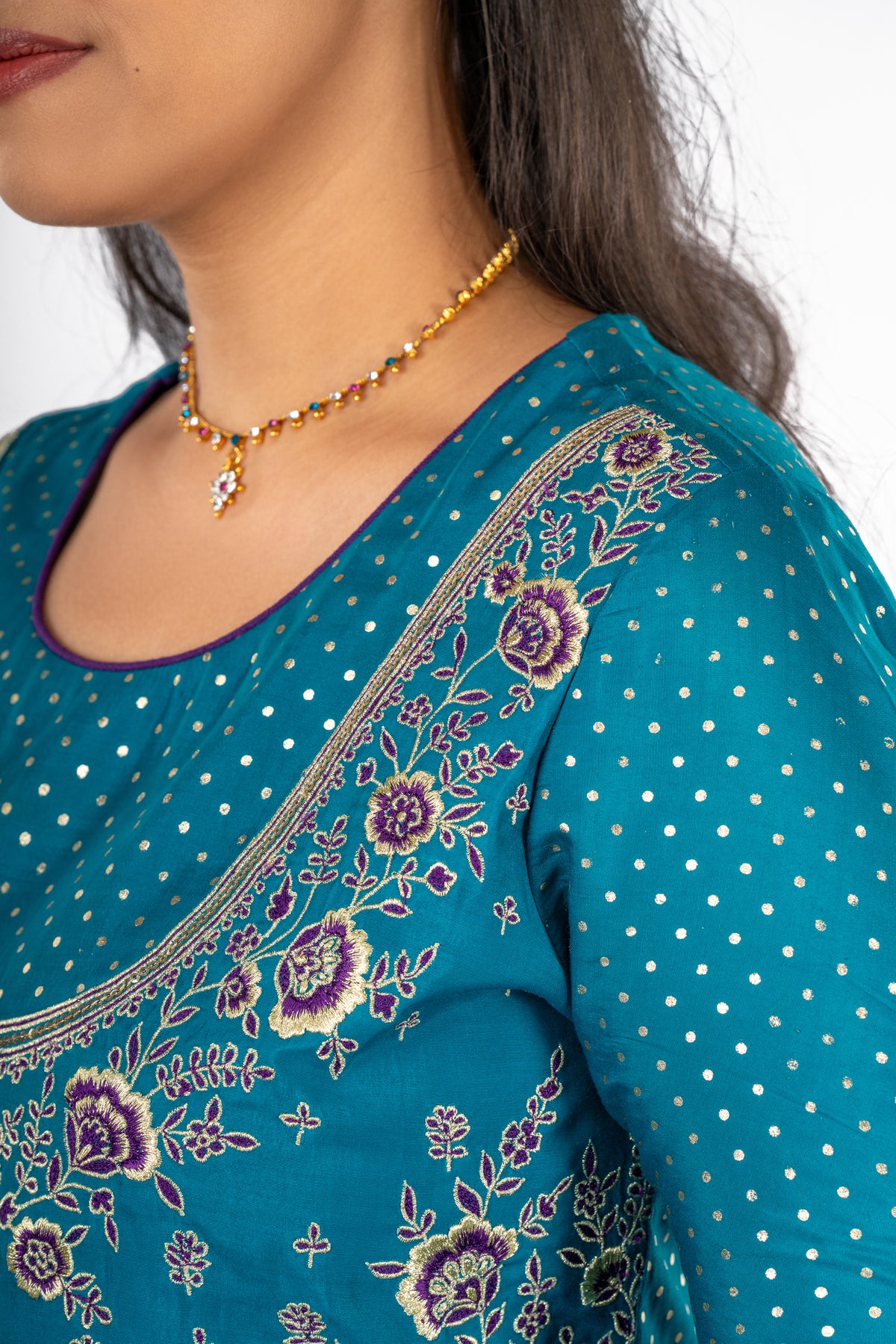 Morpankh Viscose Anarkali Dupatta Set