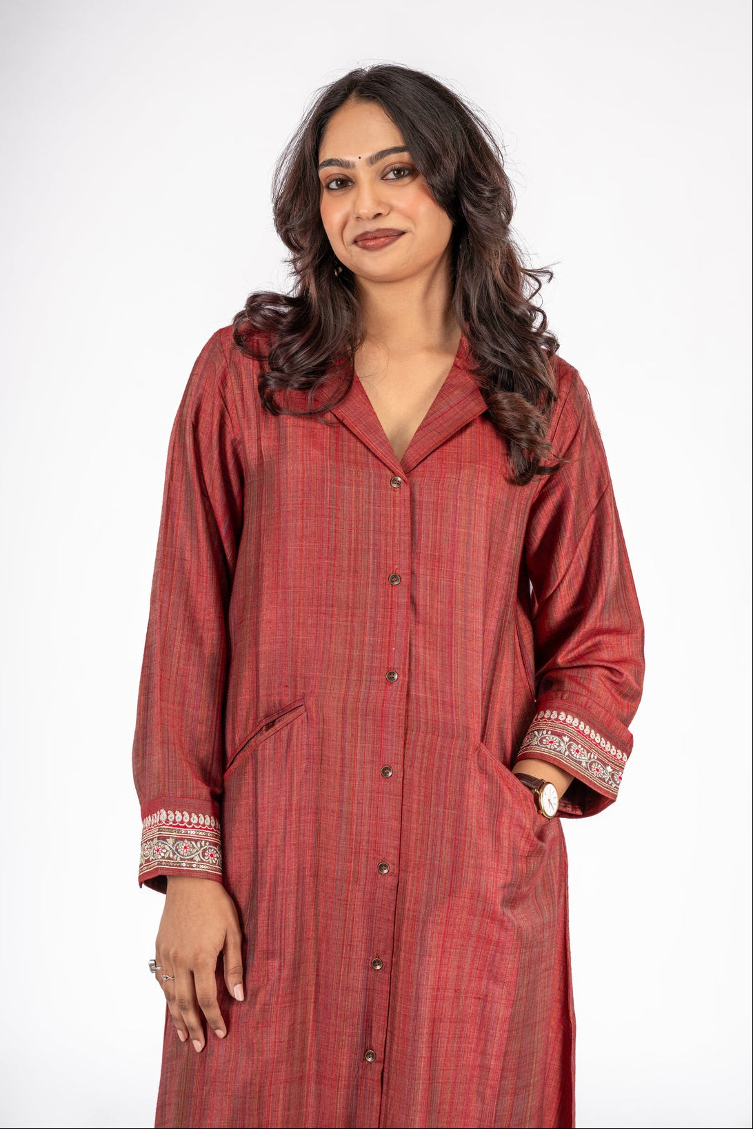 Mrida Cotton-Viscose Shirt Dress