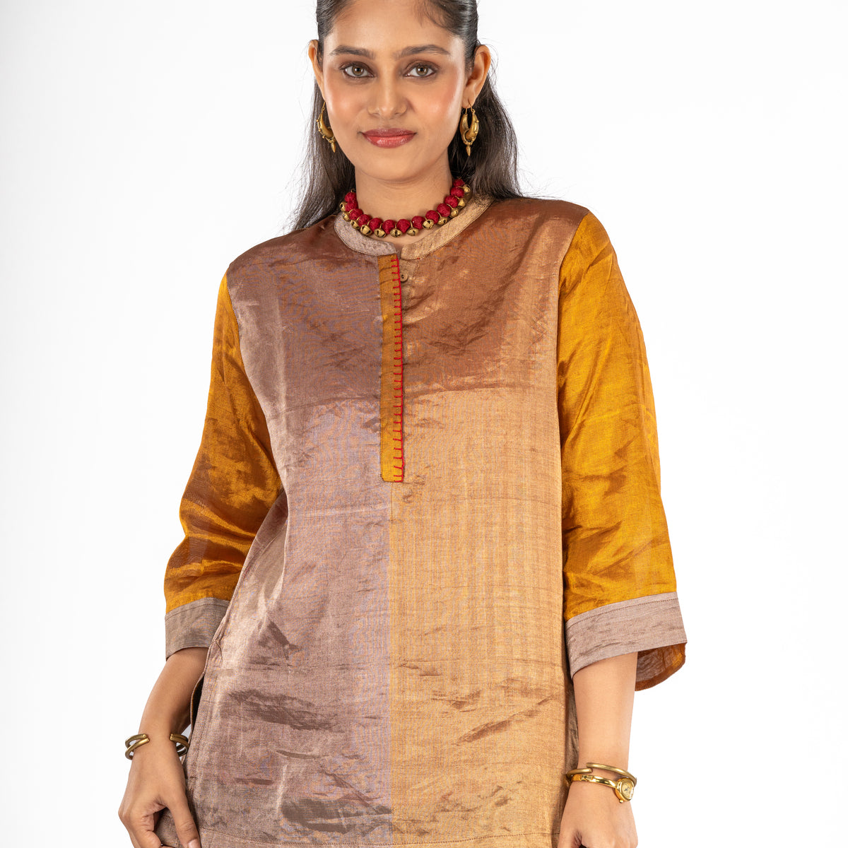 Kanchan Tissue Silk Short Kurta