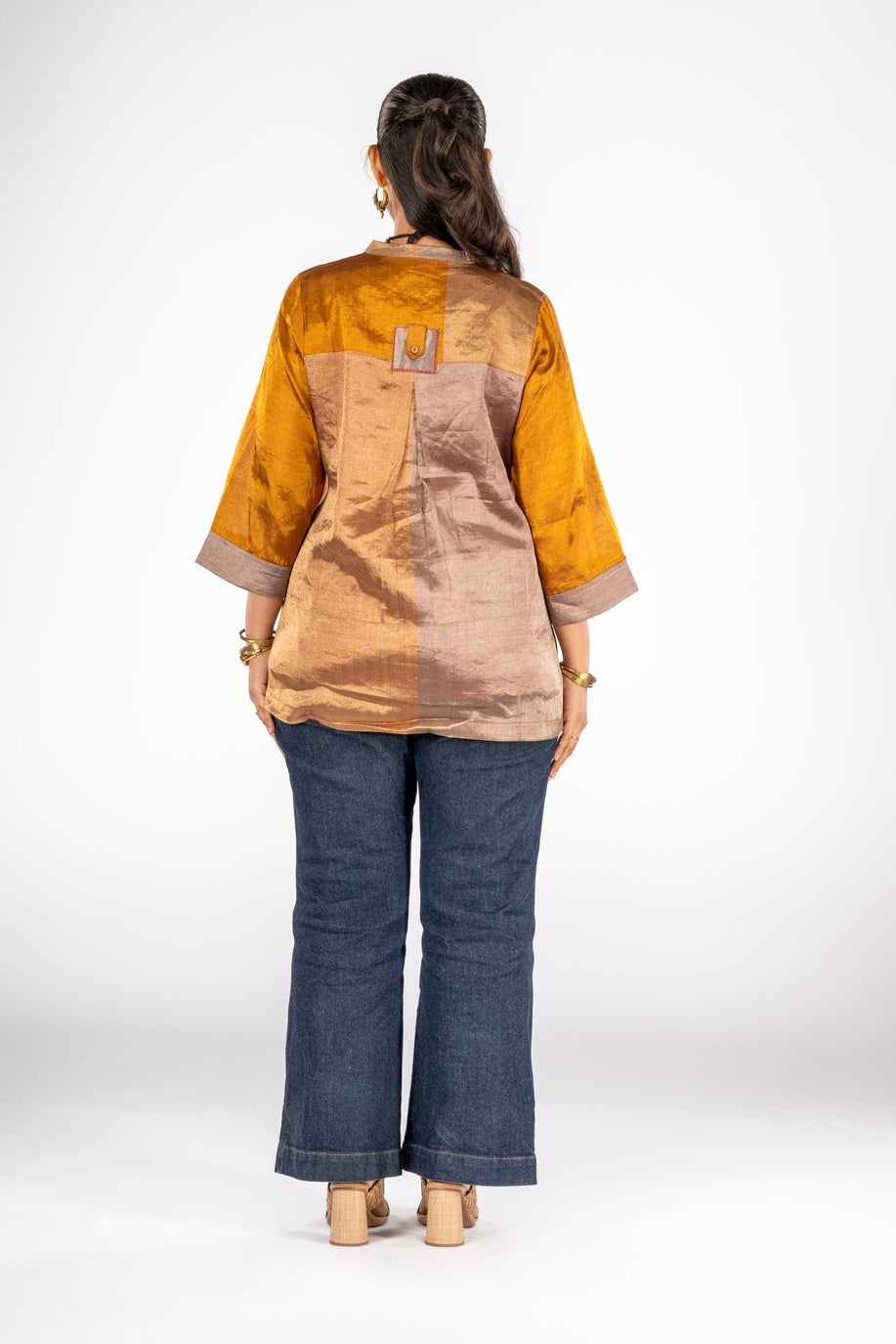 Kanchan Tissue Silk Short Kurta