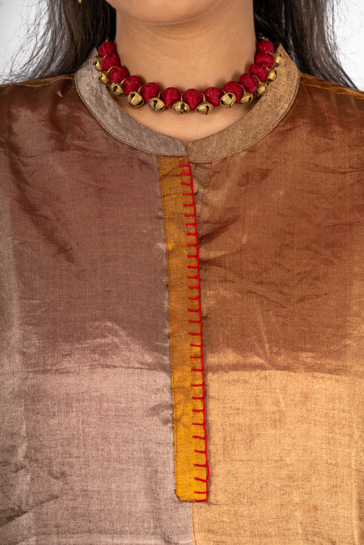Kanchan Tissue Silk Short Kurta