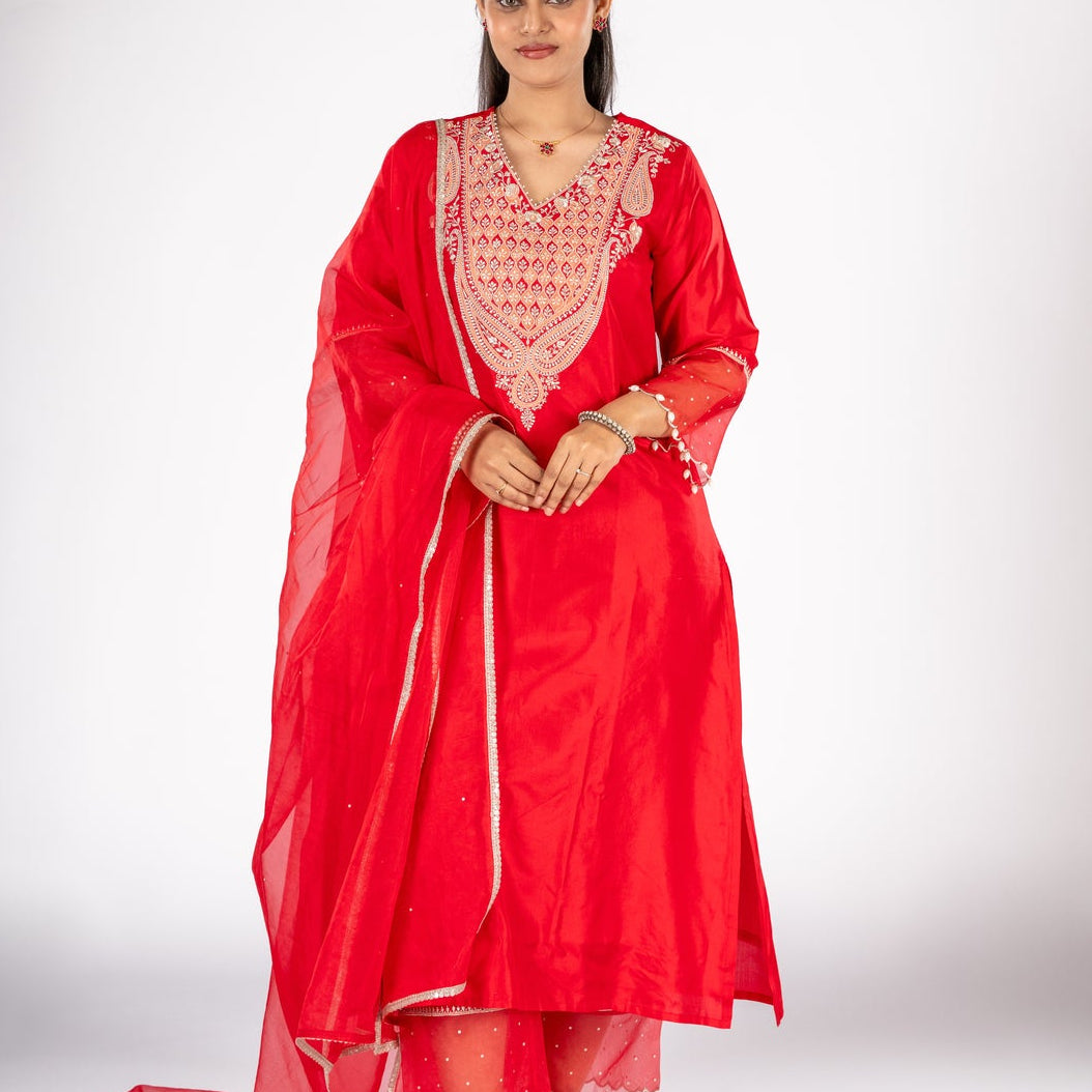 Kumkum Viscose Suit Set