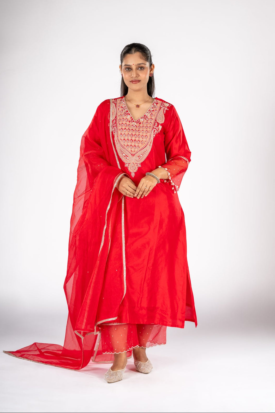 Kumkum Viscose Suit Set