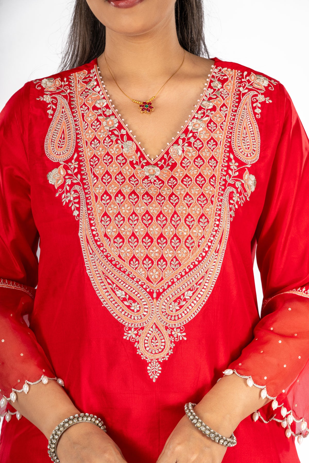 Kumkum Viscose Suit Set