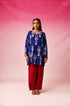 Ambara Ikkat Kurta in Blue by Lavira