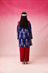 Ambara Ikkat Kurta in Blue by Lavira