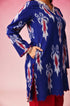 Ambara Ikkat Kurta in Blue by Lavira