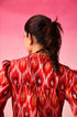 Bindu Ikkat Dress in Red by Lavira