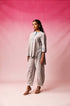 Dhara Mangalagiri Co-ord Set in Gray by Lavira