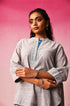 Dhara Mangalagiri Co-ord Set in Gray by Lavira