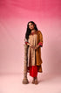 Kanaka Zari Tissue Kurta Set in Gold by Lavira