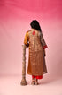 Kanaka Zari Tissue Kurta Set in Gold by Lavira