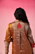 Kanaka Zari Tissue Kurta Set in Gold by Lavira