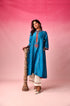 Mandala Chanderi Dress in Blue by Lavira
