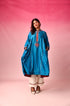Mandala Chanderi Dress in Blue by Lavira