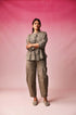 Parna & Trina Mangalgiri Co-ord Set in Green by Lavira