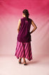 Sandhya & Tarangini Mangalgiri Ikkat Co-ord Set in Red by Lavira