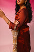 Tamra Zari Tissue Kurta Set look 05