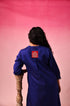 Usha Chanderi Kurta Set in Blue by Lavira