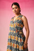 Vasundhara Ikkat Dress in Multicolor by Lavira