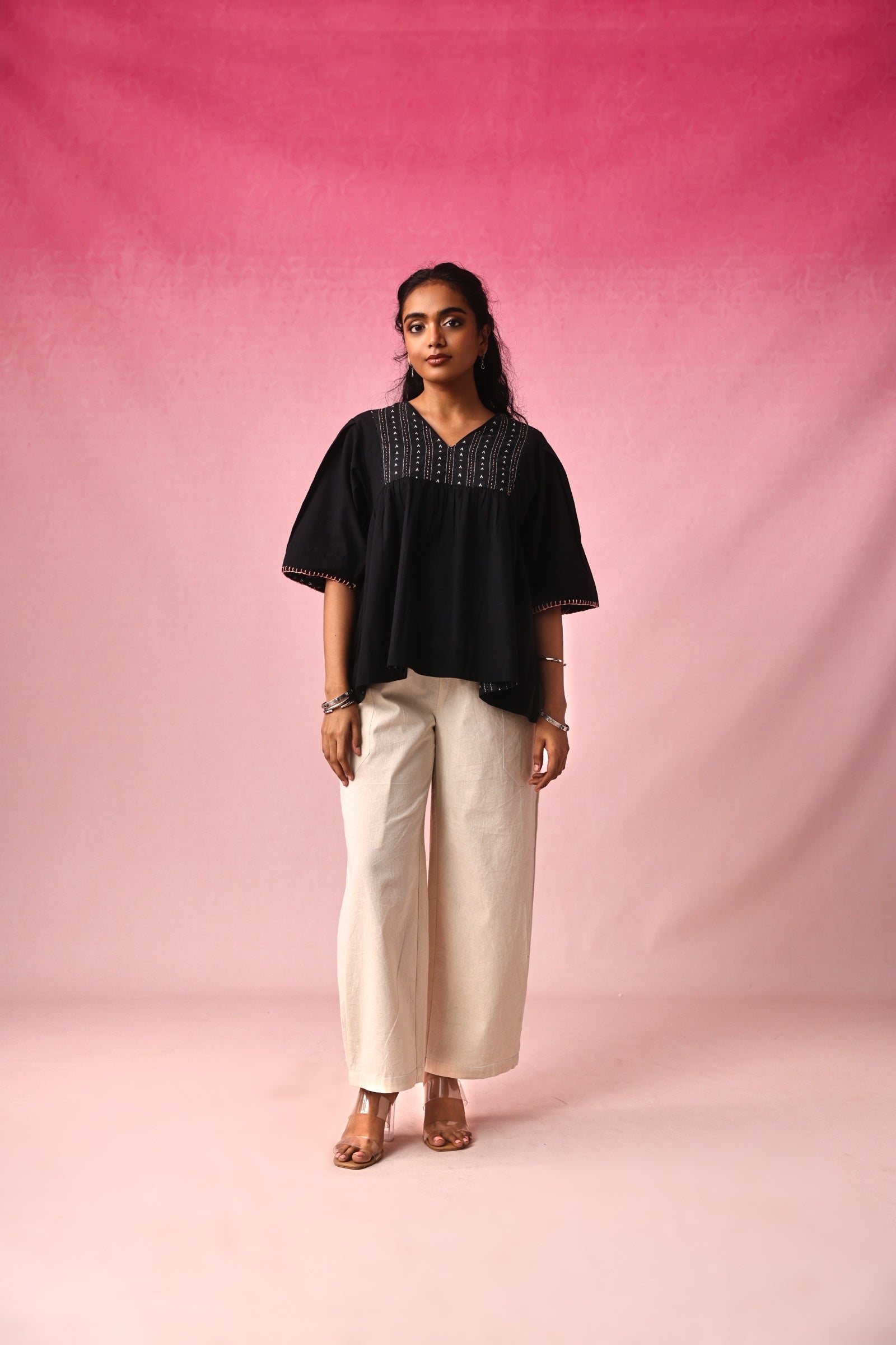 Yamini Mangalagiri Top in Black by Lavira