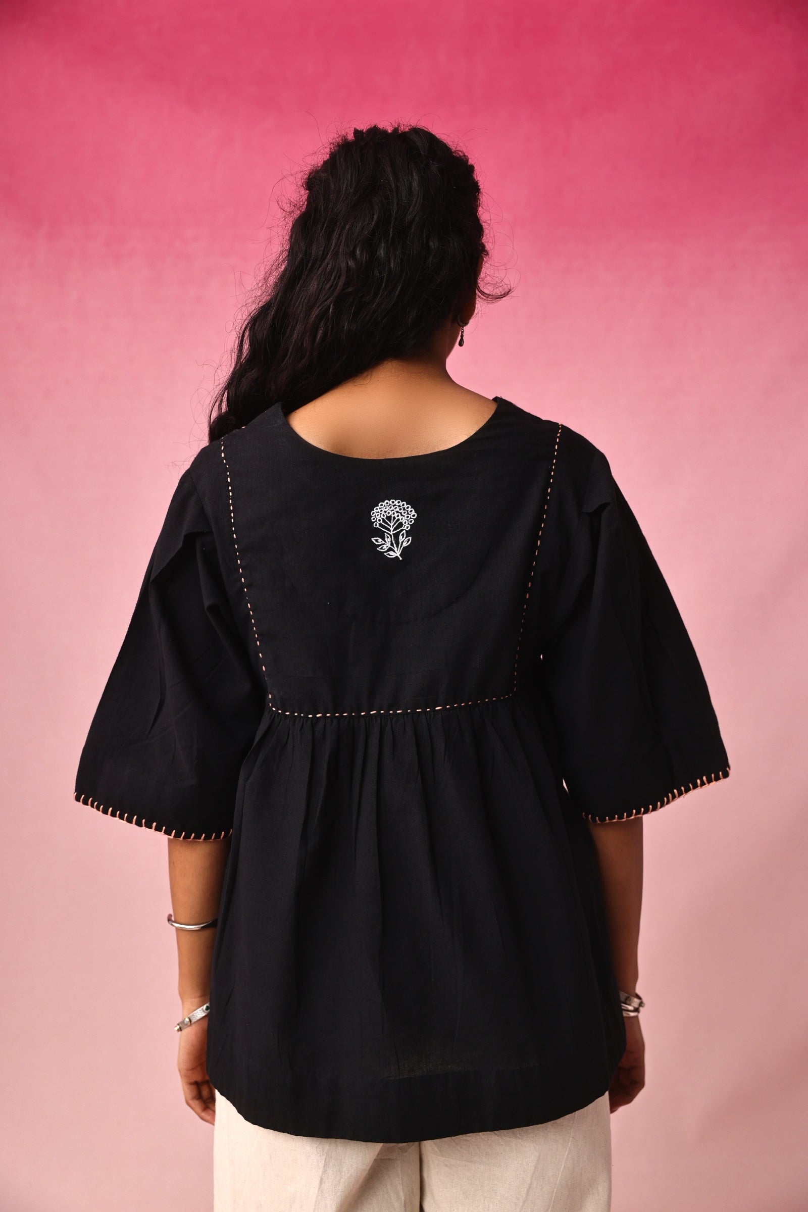 Yamini Mangalagiri Top in Black by Lavira