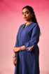 Yamuna Cotton Dobby Kurta in Blue by Lavira